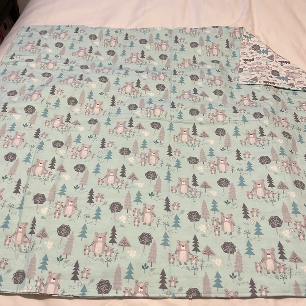 Bears baby receiving blanket